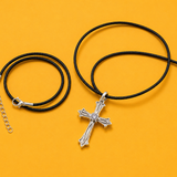 Gothic Cross Lab Diamond Pendant