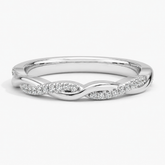 Petite Twisted Vine Lab Diamond Ring