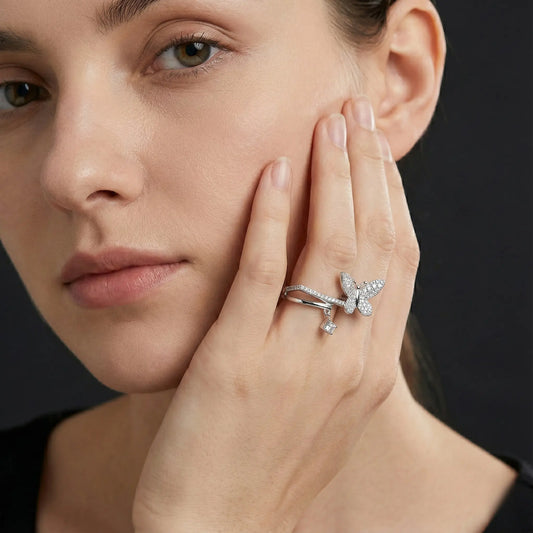 Butterfly Diamond Ring Orilucent