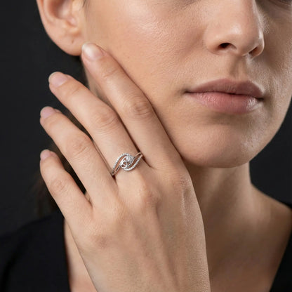 Dual Heart Diamond Ring Orilucent