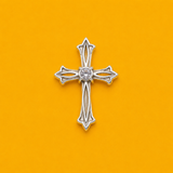 Gothic Cross Lab Diamond Pendant
