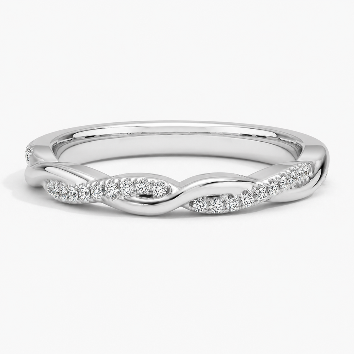 Petite Twisted Vine Lab Diamond Ring