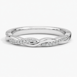 Petite Twisted Vine Lab Diamond Ring
