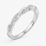 Petite Twisted Vine Lab Diamond Ring