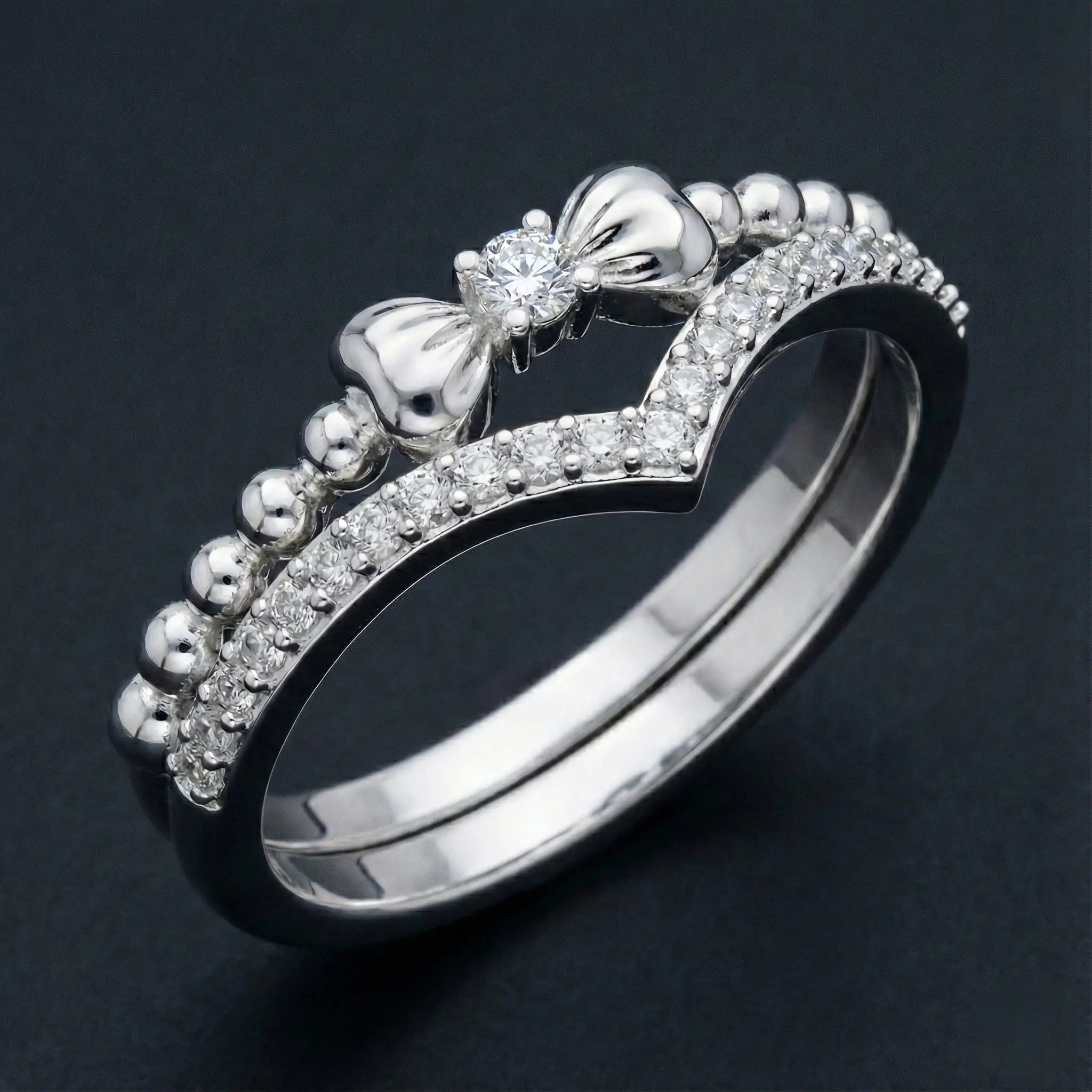 Bow Diamond Ring Orilucent