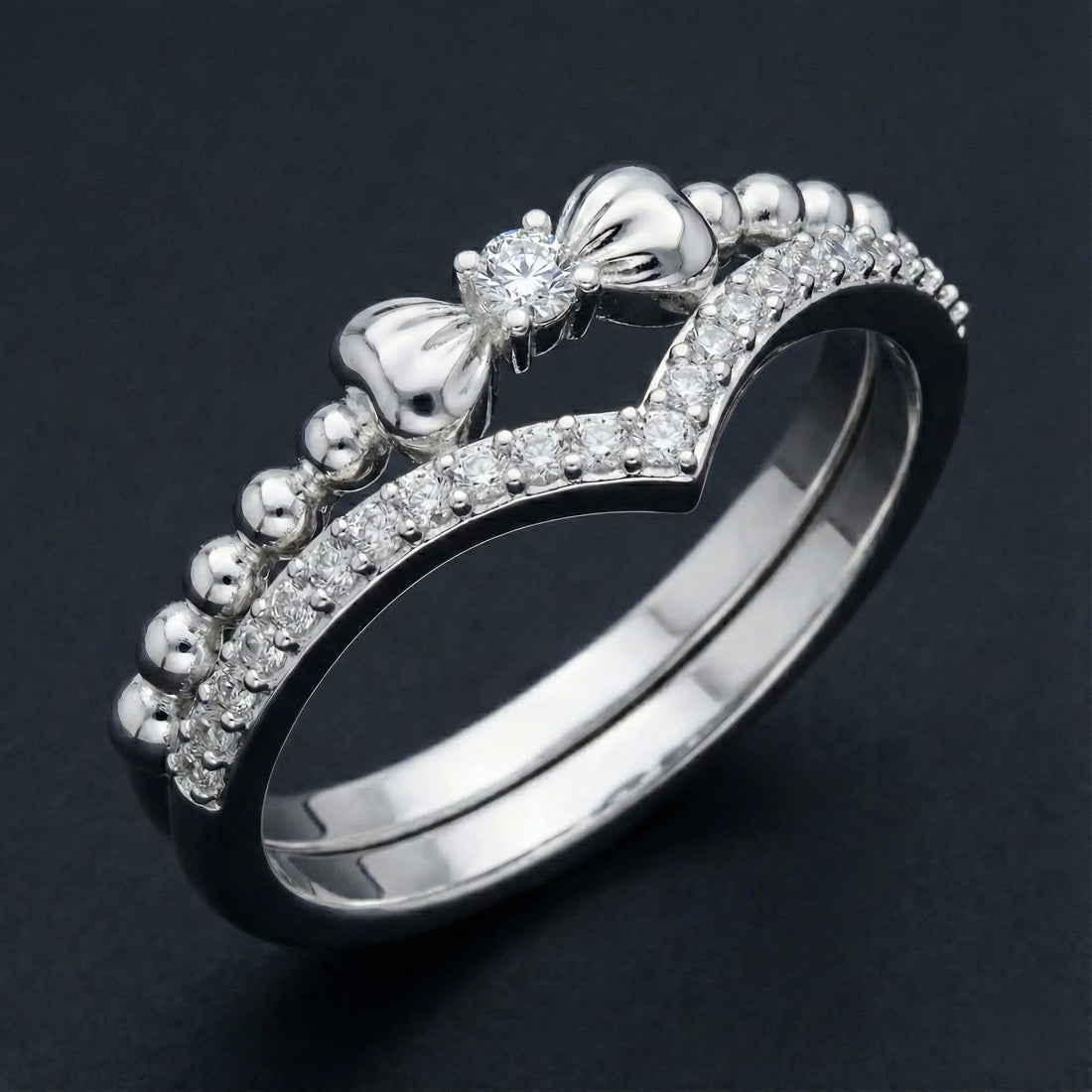Bow Diamond Ring Orilucent