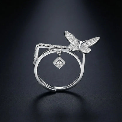 Butterfly Diamond Ring Orilucent