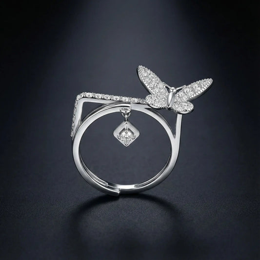 Butterfly Diamond Ring Orilucent