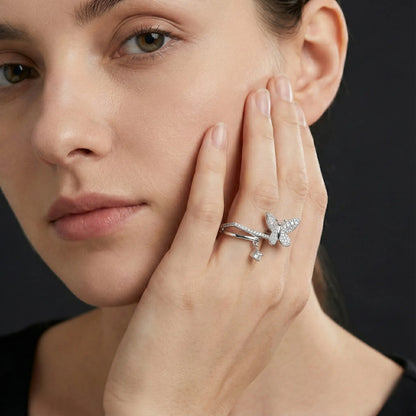 Butterfly Diamond Ring Orilucent