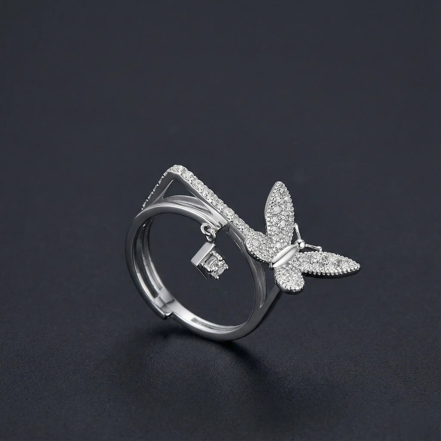 Butterfly Diamond Ring Orilucent
