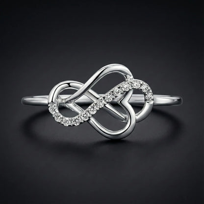 Infinity Heart Diamond Ring Orilucent