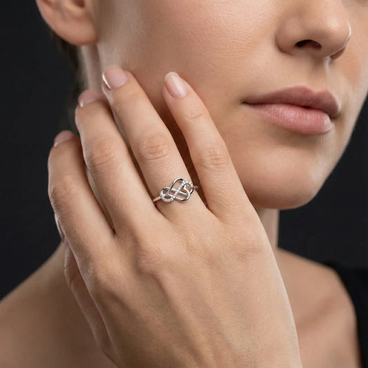 Infinity Heart Diamond Ring Orilucent